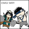 Haku and Zabuza.