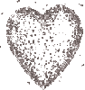 silver glitter heart