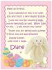 Easter Note - Diane