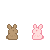 chOco and strawberry bunnies