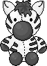 zebra plushie