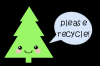 kawaii recycle tree