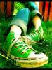 Sitting in grass with converse!