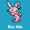 Happy Bunny Kiss This