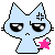 blue cat - angry 