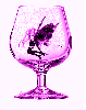 Fairy in purple glass