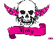 kelly pink skull