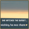 she watches sunsets