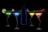 Martinis drinks with color