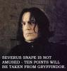 Snape is not amused