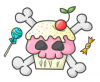 skull n cupcake