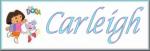 Carleigh's Dora Name Tag