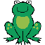 sitting frog