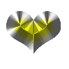gold metal heart