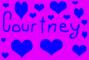 Courtney with hearts