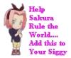 help sakura rule the world!