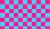 baby blue and pink checkers