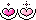 pink heart divider