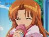Seira eating ice cream