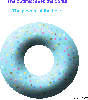 Donut with shiny candy sprinkles.