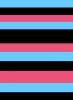 pink blue black stripes