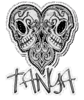 tanya glitter skull