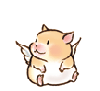 cute angelic hamster