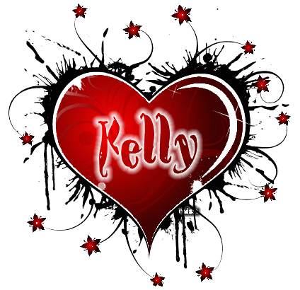 kelly red animated heart