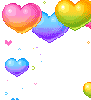 floating hearts