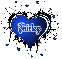 shirley blue animated heart