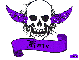 kate purple skull