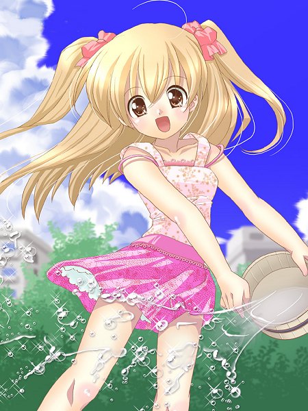 anime girl pink