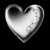 white emo flower heart^-^