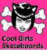 Cool girl skateboard