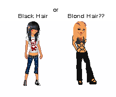 Black or Blond Hair