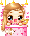 cute kawaii blonde girl