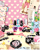 cute kawaii girl stuffs : cosmetics & teddy bear