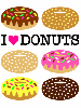cute kawaii i love donuts