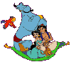 Disney - Aladdin, Jasmine, Genie, & Razoul