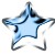 cute light blue mini star