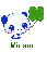 panda with clover