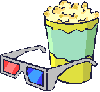 Popcorn and glasses