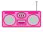 pink boombox