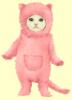 kitty in pink cat suit 
