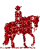 Red Wesrern Pleasure Horse Glitter