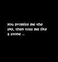 you promise ..