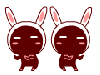 cute kawaii bunny dance