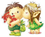 Kissing lil elfs