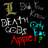 Death gods only eat apples