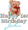 Happy 1st Birthday John